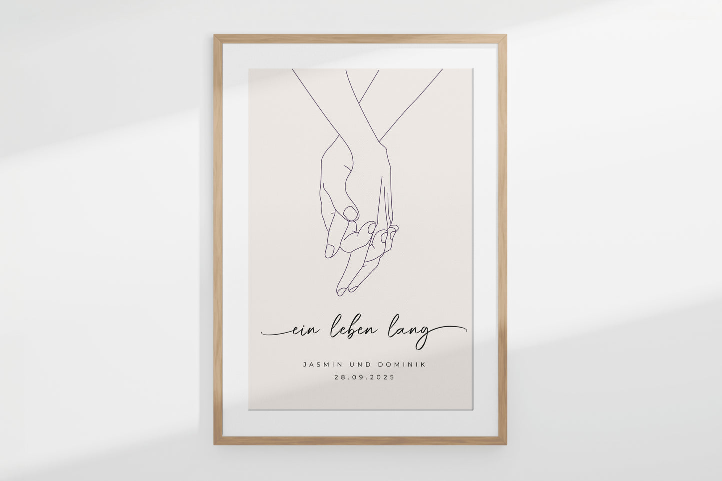 Personalisiertes Poster "LOVING HANDS"