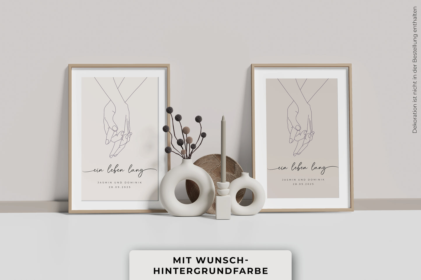 Personalisiertes Poster "LOVING HANDS"