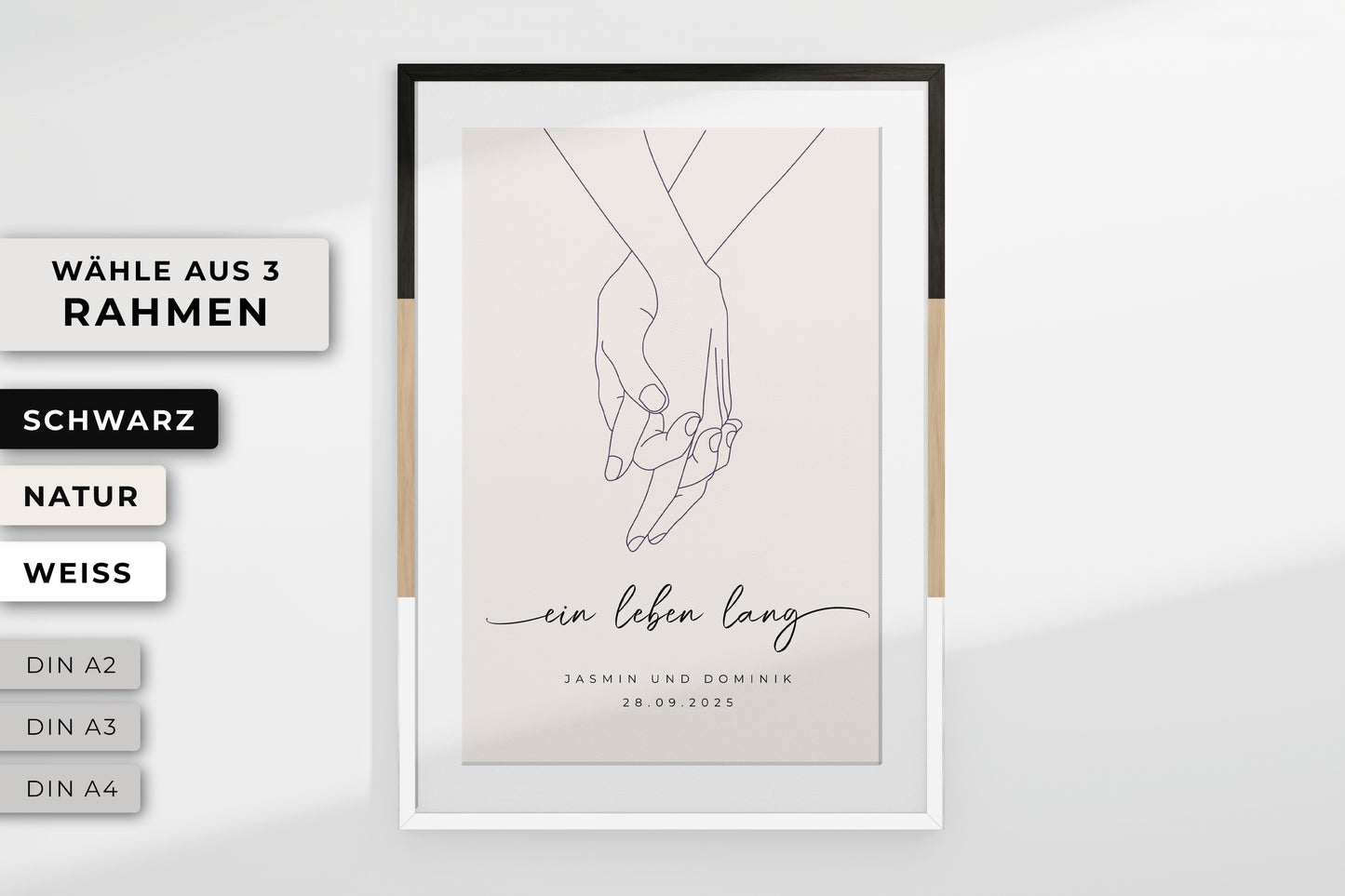 Personalisiertes Poster "LOVING HANDS"