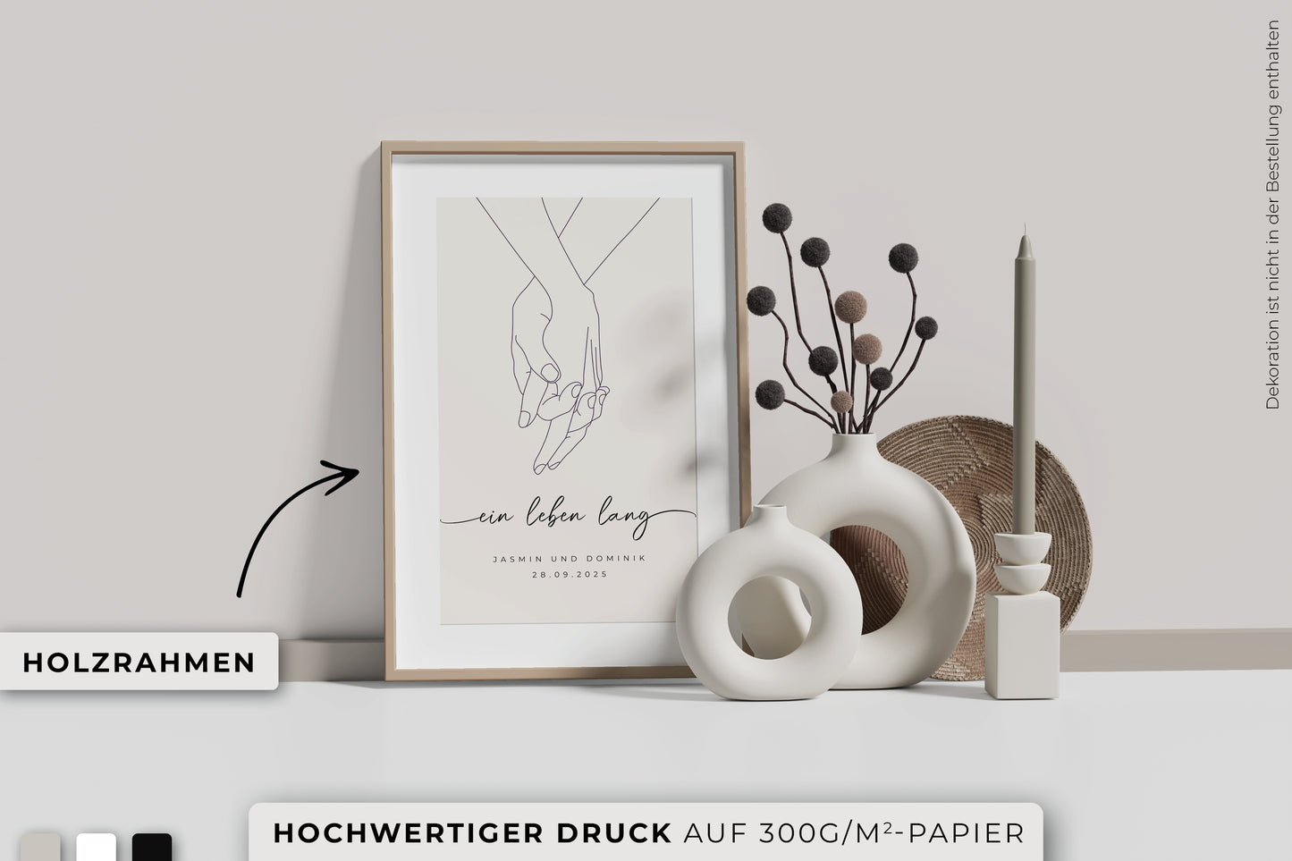 Personalisiertes Poster "LOVING HANDS"