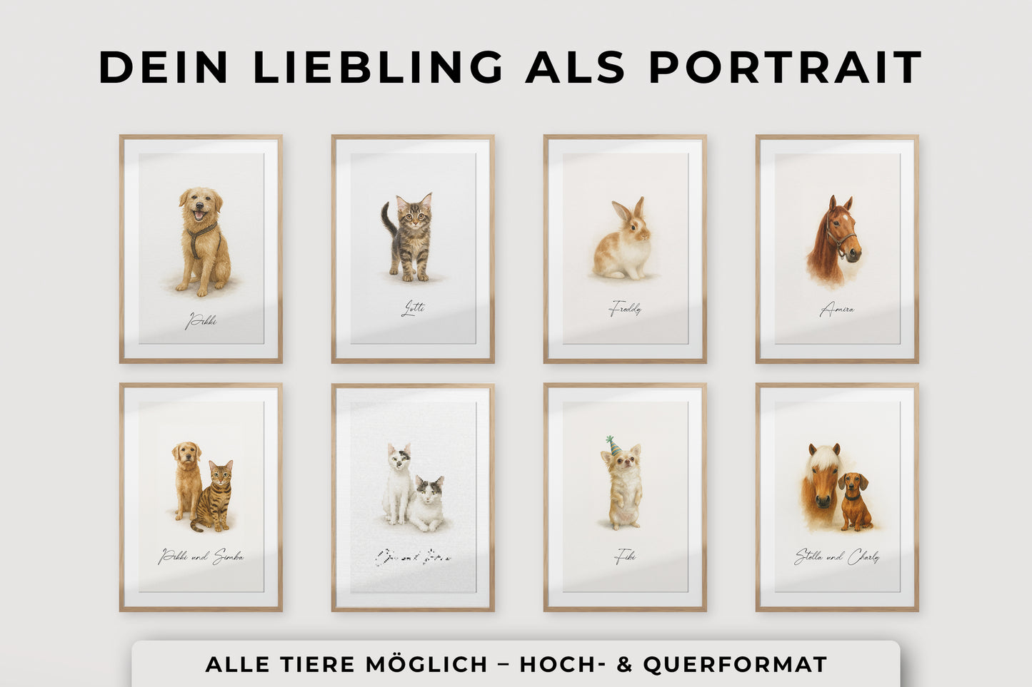 Dein Haustier als Porträt