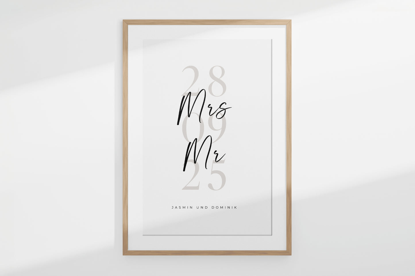 Personalisiertes Poster "OUR DATE"
