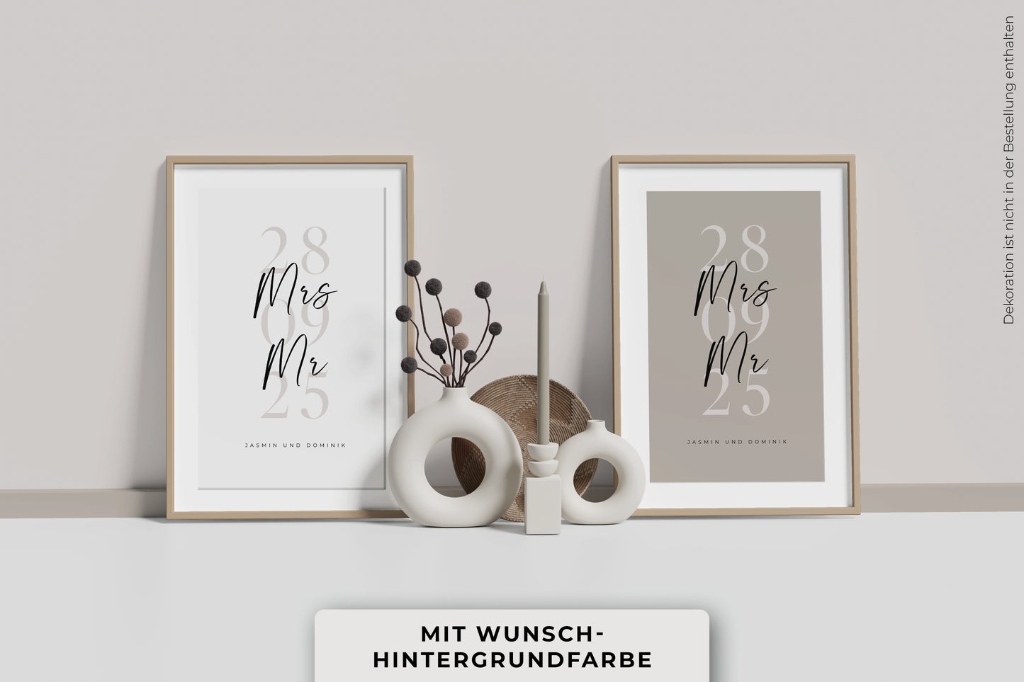 Personalisiertes Poster "OUR DATE"