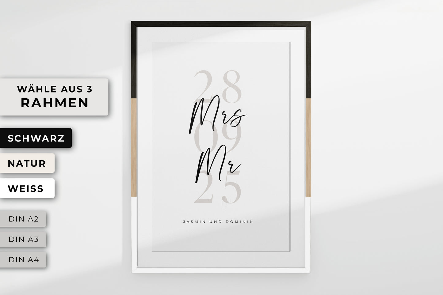 Personalisiertes Poster "OUR DATE"
