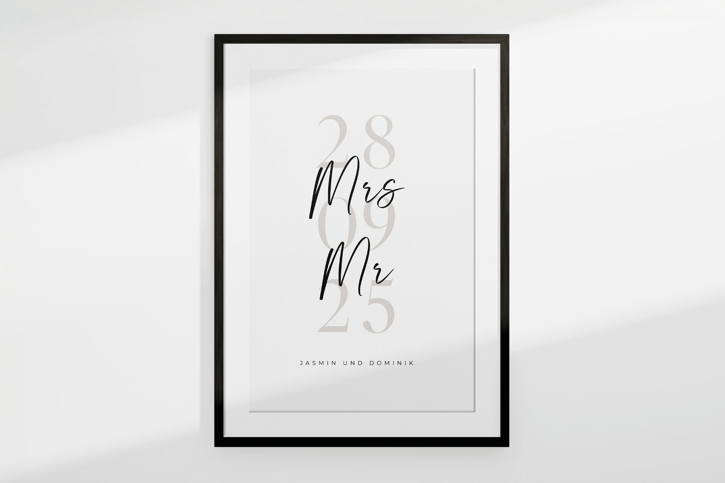 Personalisiertes Poster "OUR DATE"