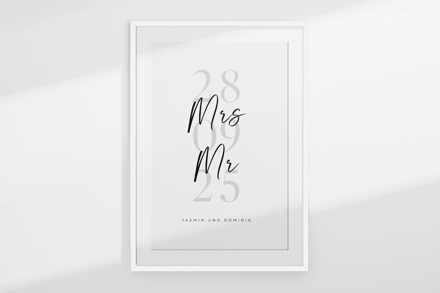 Personalisiertes Poster "OUR DATE"