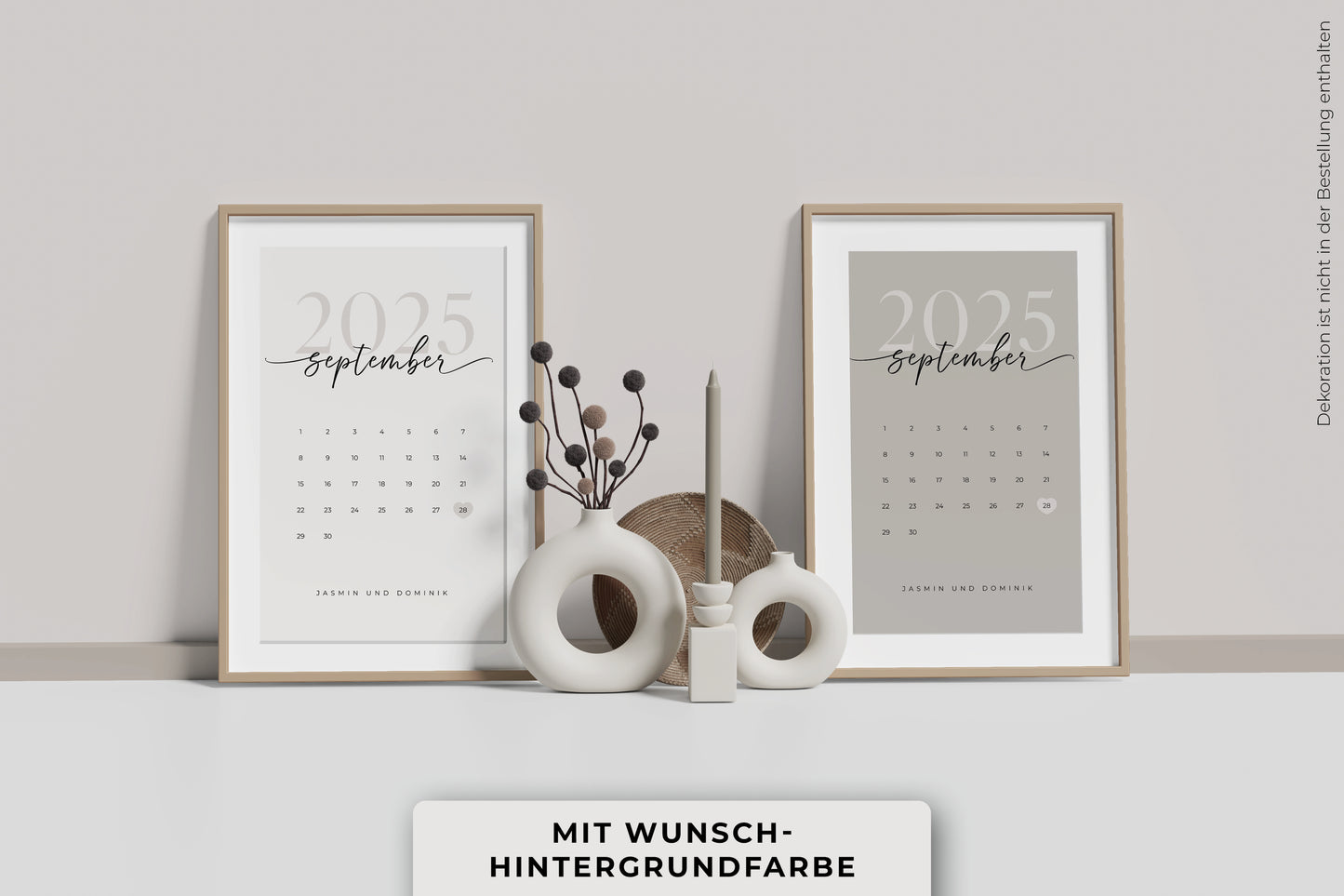 Personalisiertes Poster "CALENDAR"