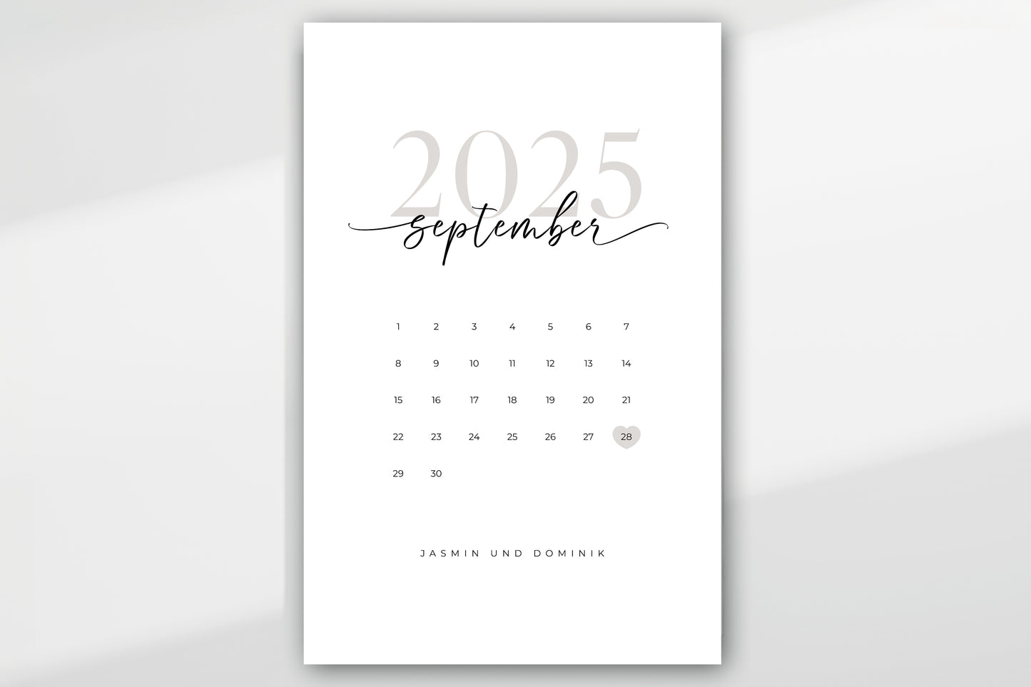 Personalisiertes Poster "CALENDAR"