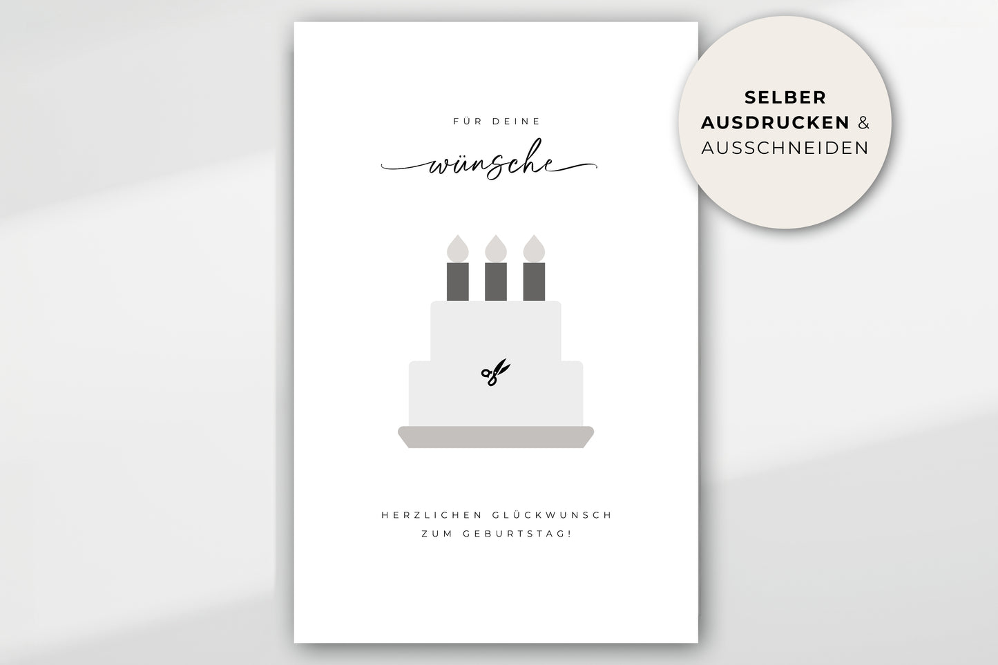Geldgeschenk "BDAY" personalisiertes Poster