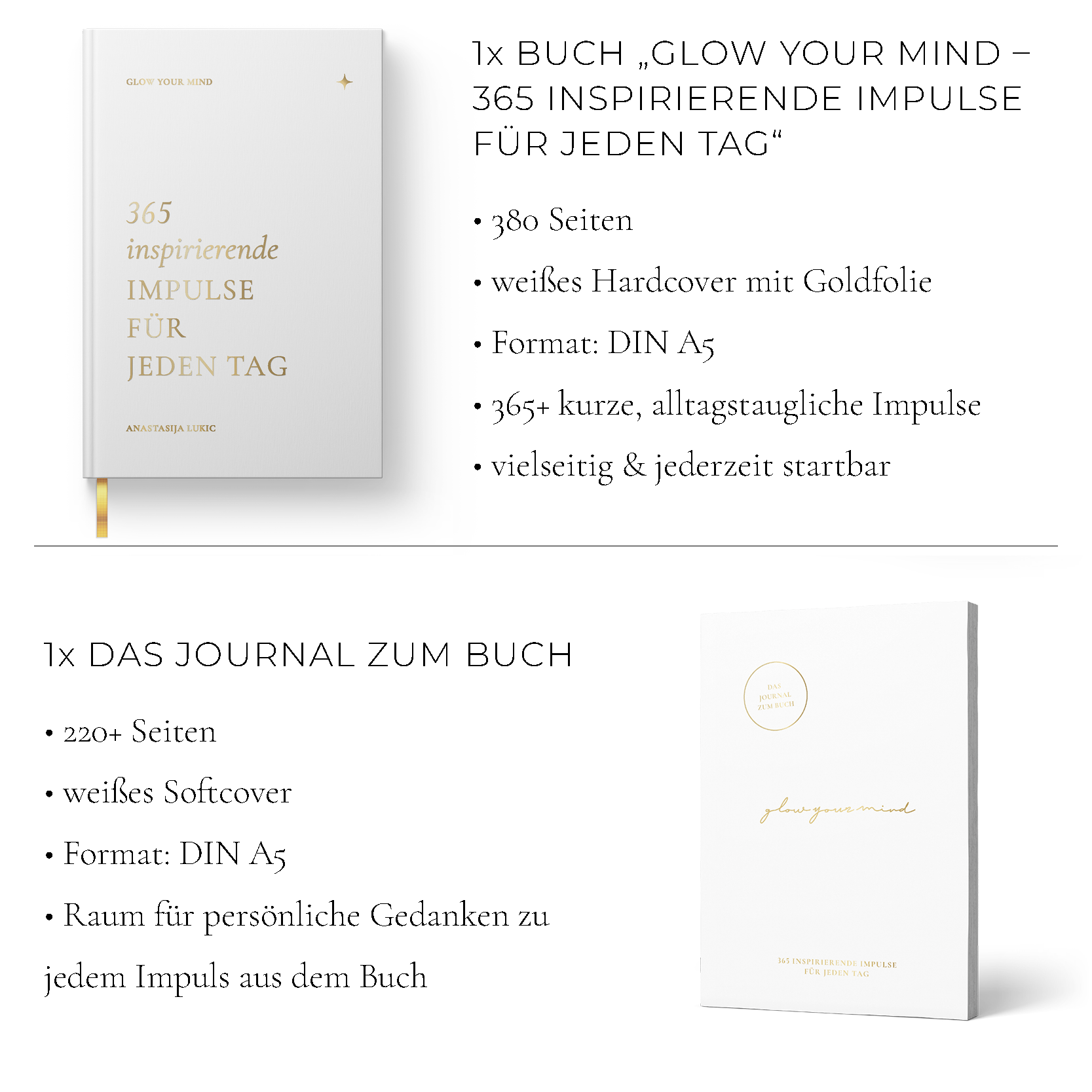 GLOW YOUR MIND – Buch & Journal Bundle