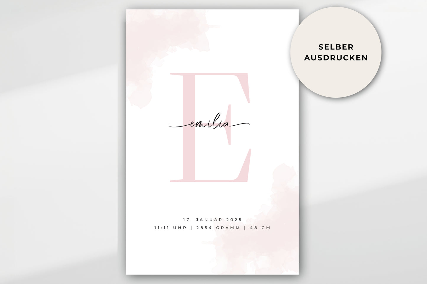 Personalisiertes Poster "BABY ABC"