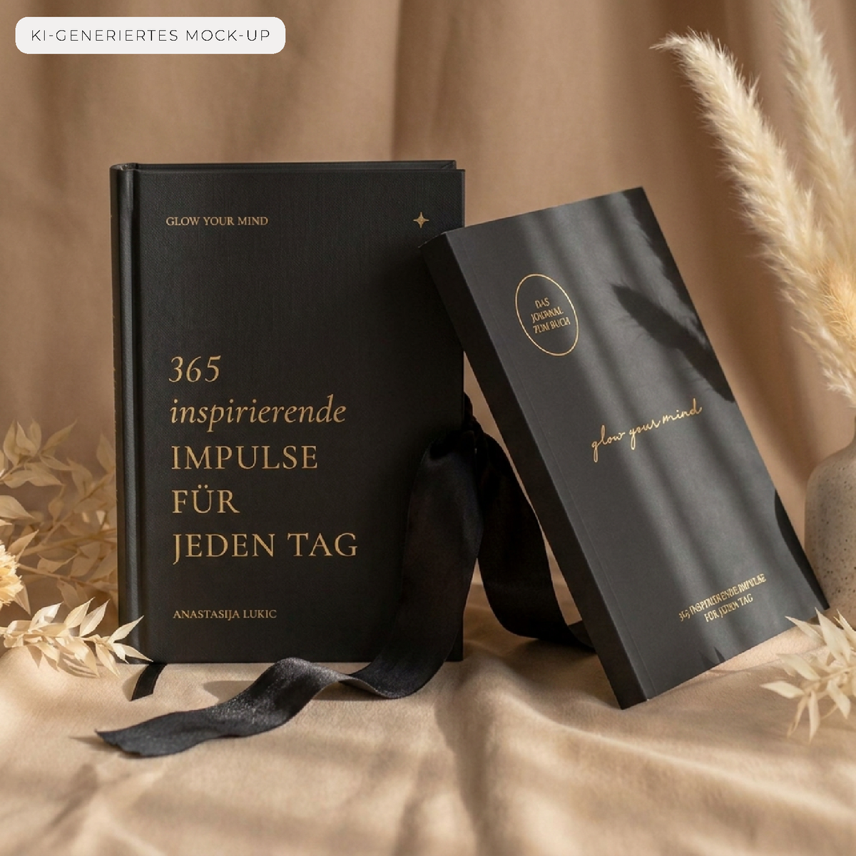 GLOW YOUR MIND – Buch & Journal Bundle (schwarz)