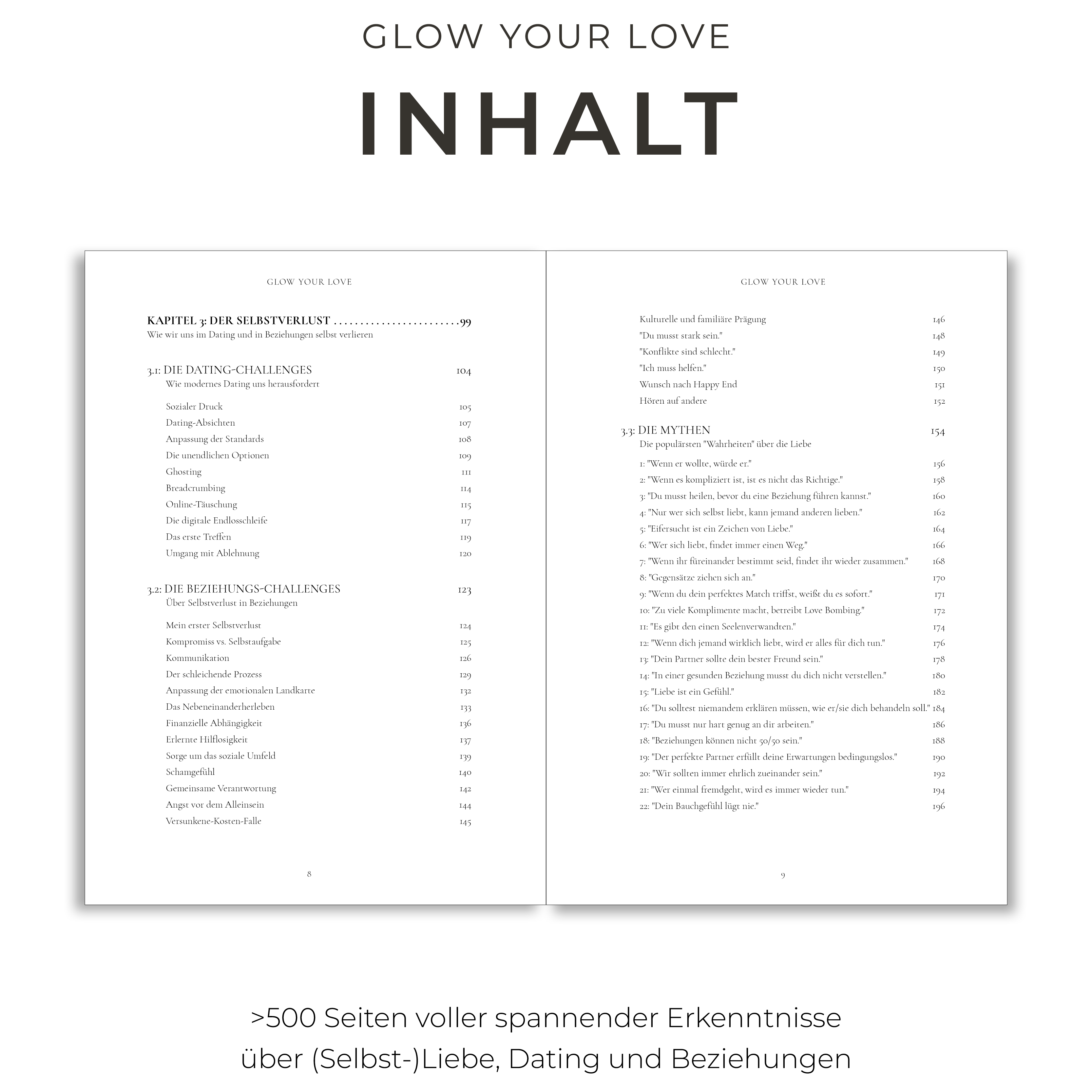 "GLOW YOUR LOVE – Was ich über Liebe, Dating und Beziehungen gelernt habe" Buch Vorbestellung (Versand im Februar ‘26)