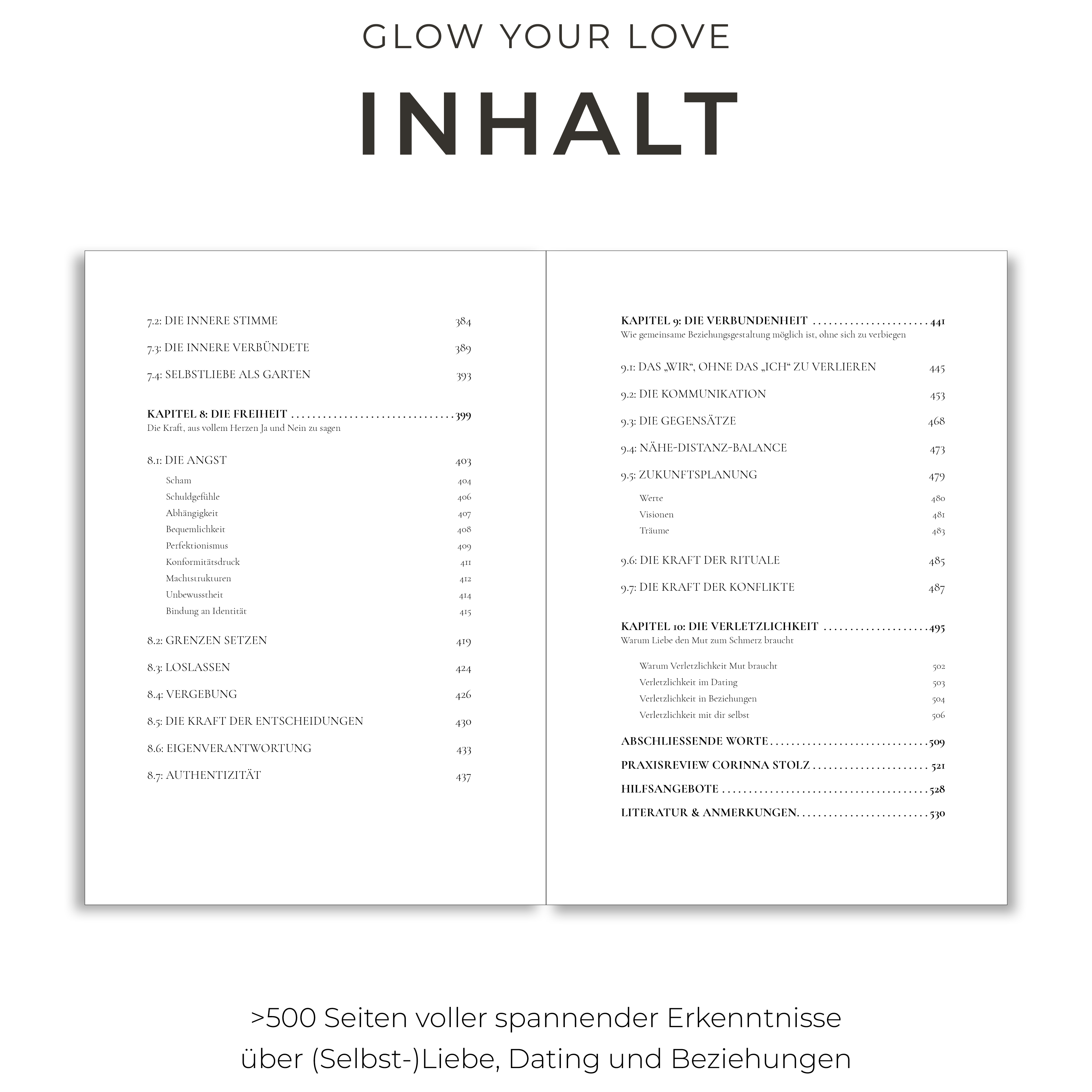 "GLOW YOUR LOVE – Was ich über Liebe, Dating und Beziehungen gelernt habe" Buch Vorbestellung (Versand im Februar ‘26)
