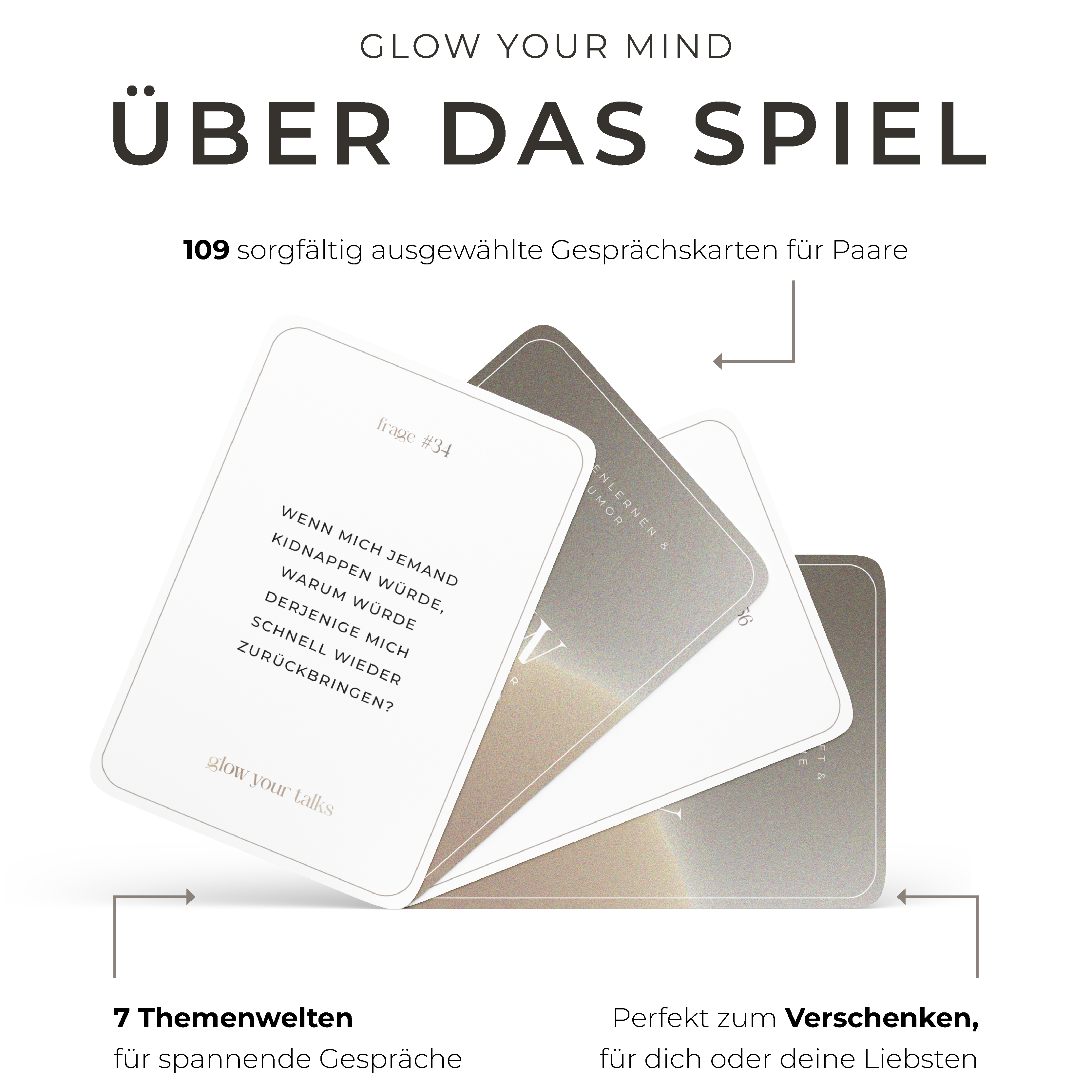 GLOW YOUR TALKS Gesprächskarten – Couple Edition