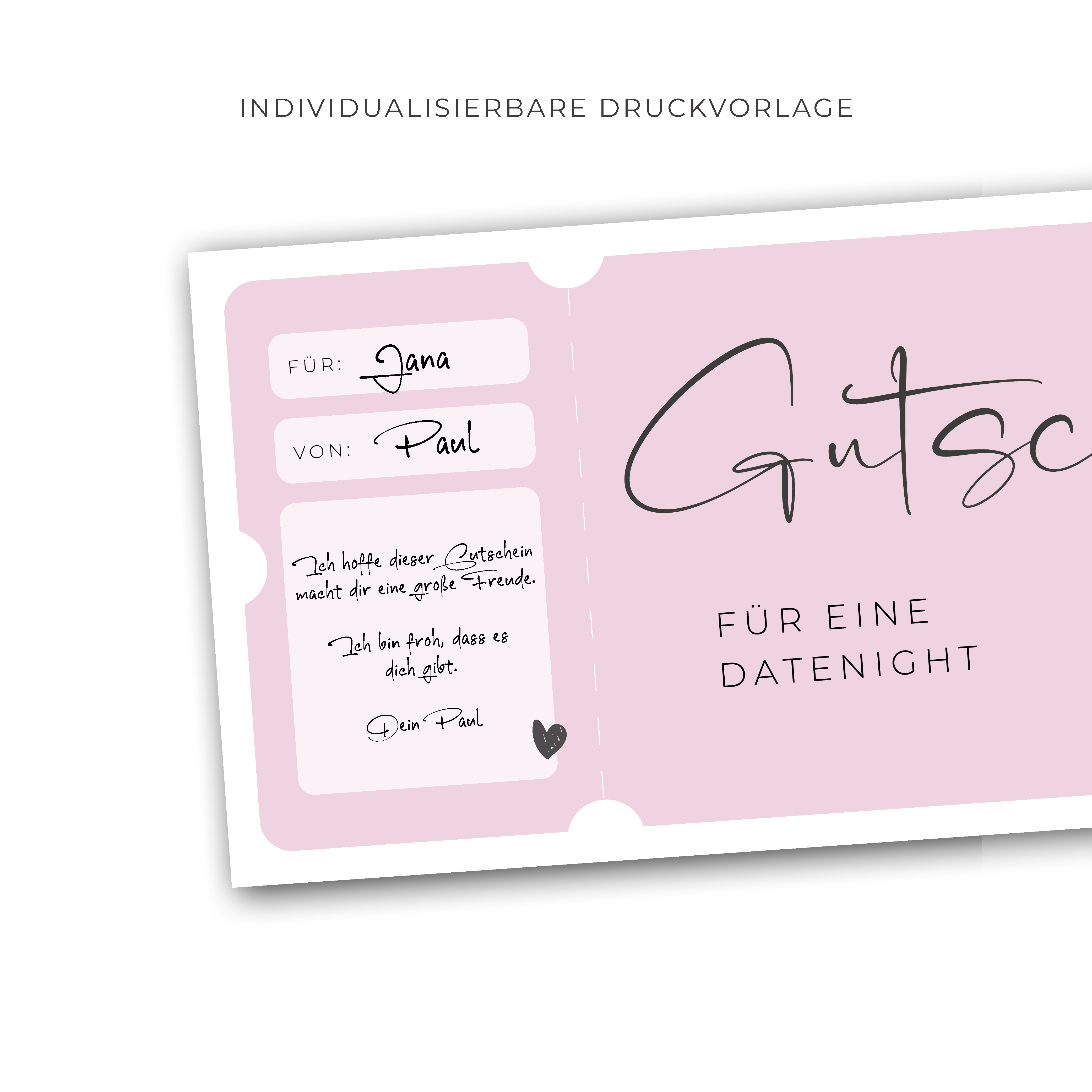 Gutscheinvorlage zum Ausdrucken