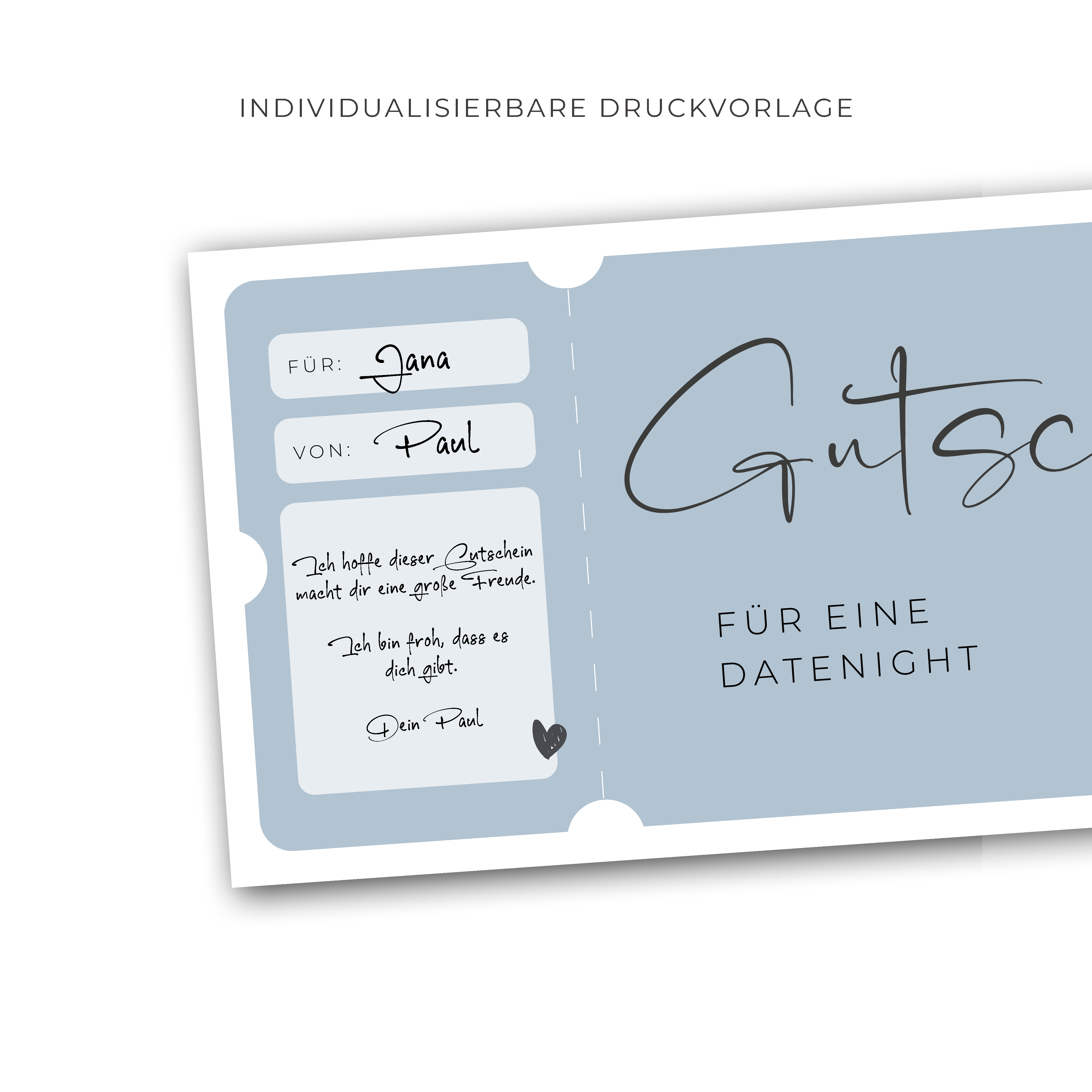 Gutscheinvorlage zum Ausdrucken