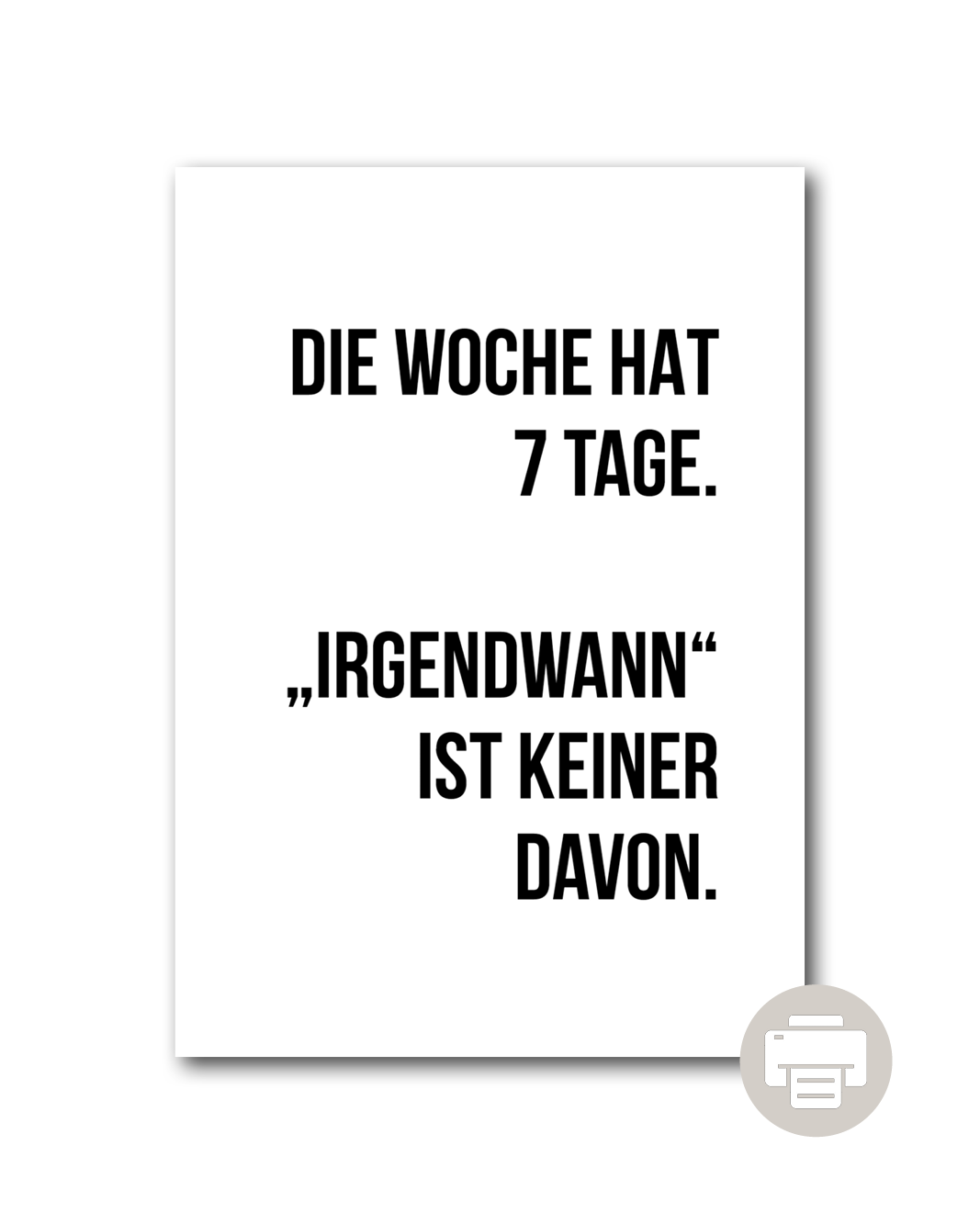 Poster "7 Tage"
