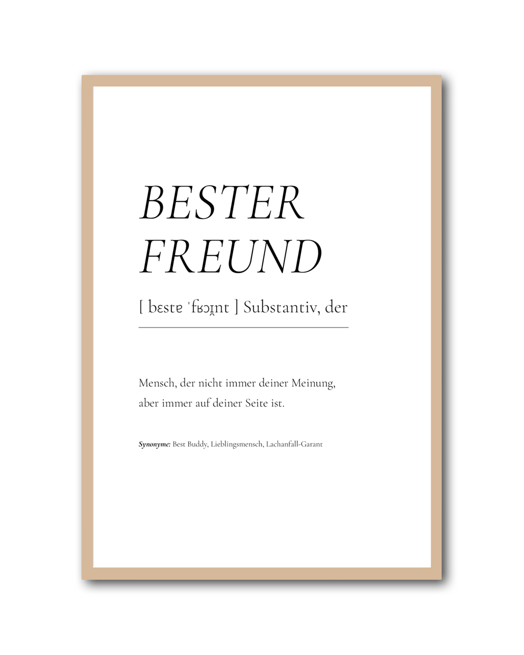 Poster "Bester Freund"