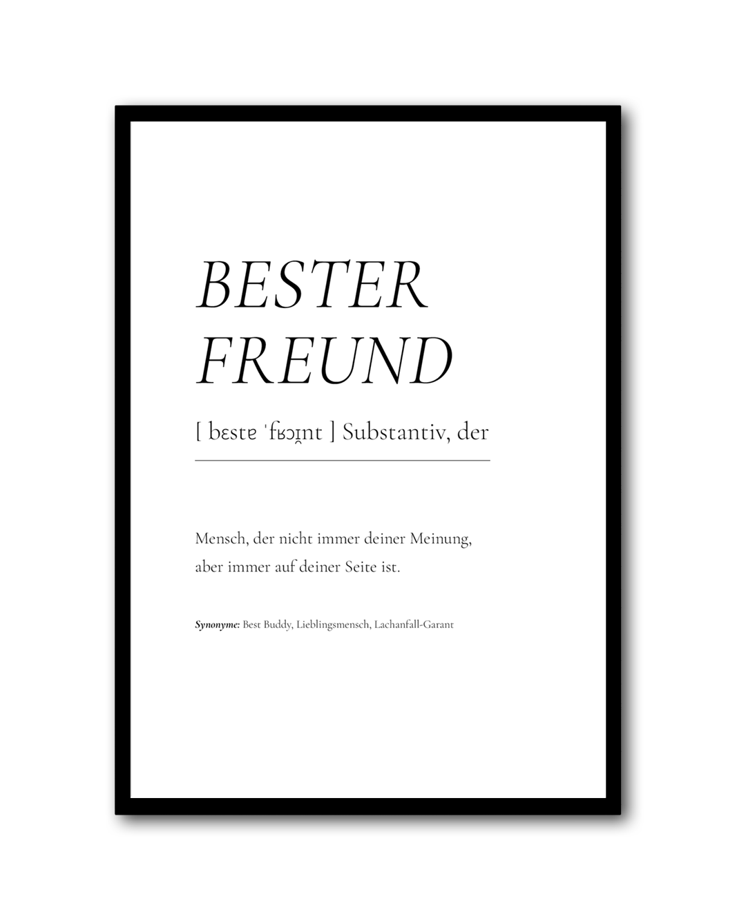 Poster "Bester Freund"