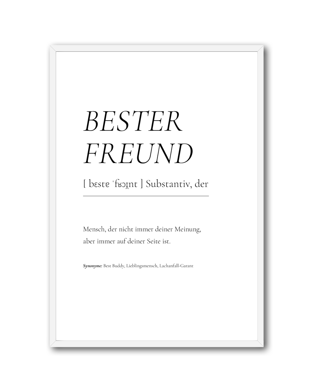 Poster "Bester Freund"