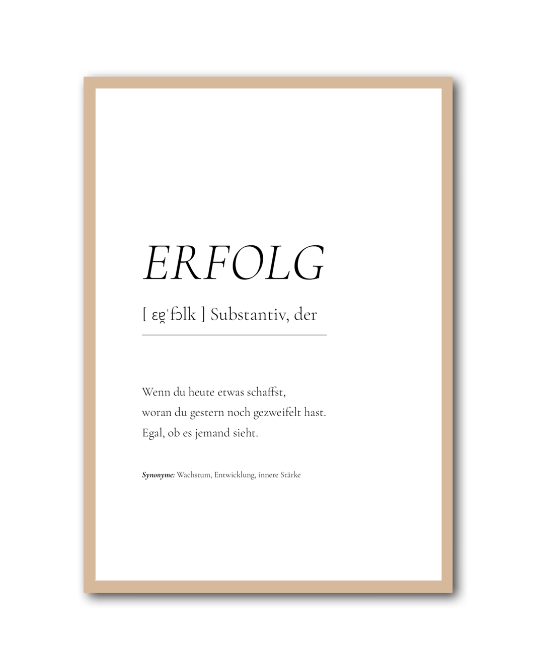 Poster "Erfolg"