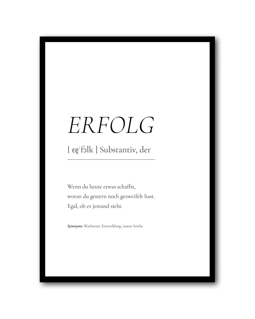 Poster "Erfolg"