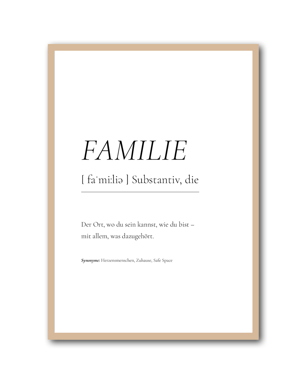 Poster "Familie"
