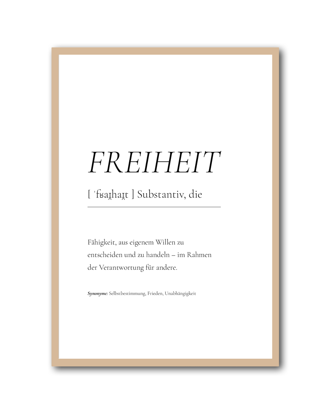 Poster "Freiheit"