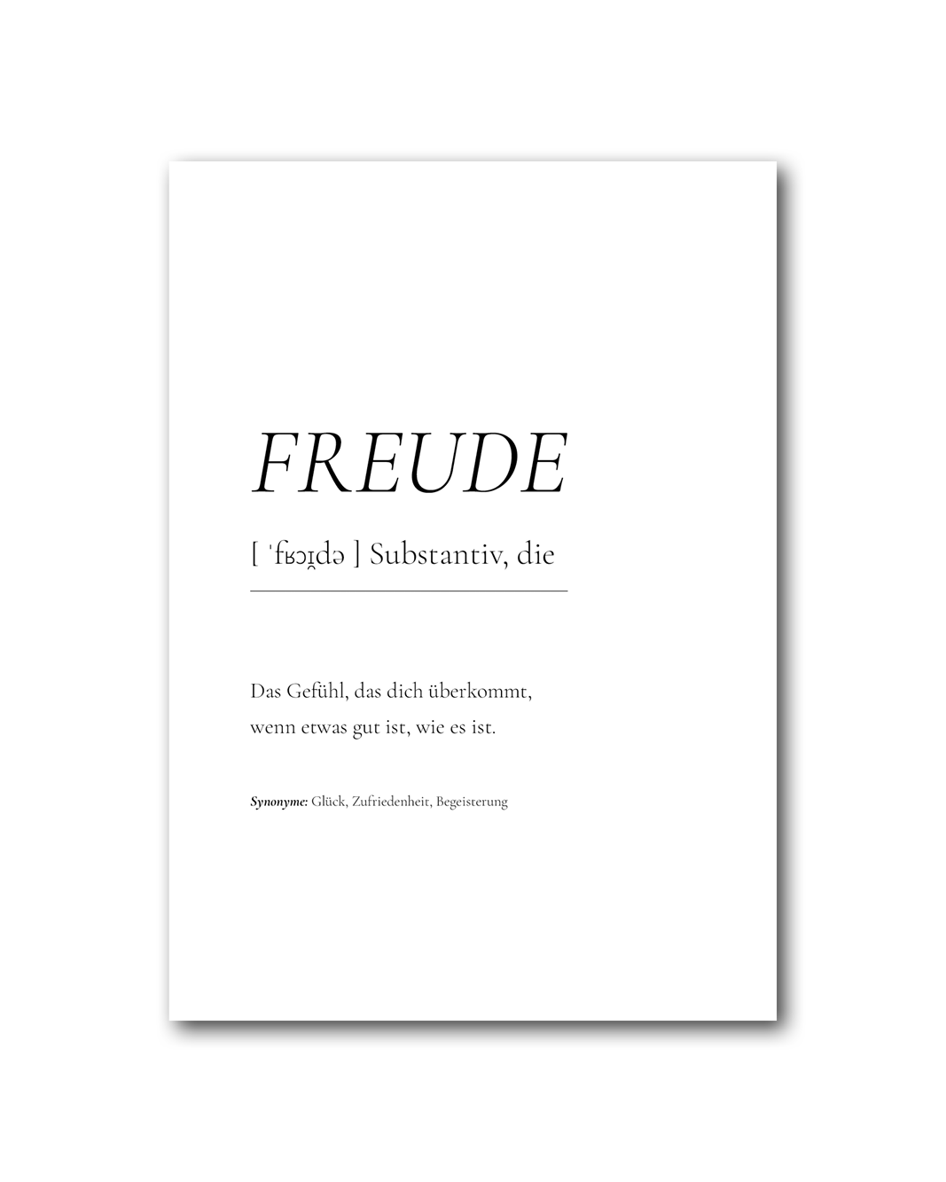 Poster "Freude"
