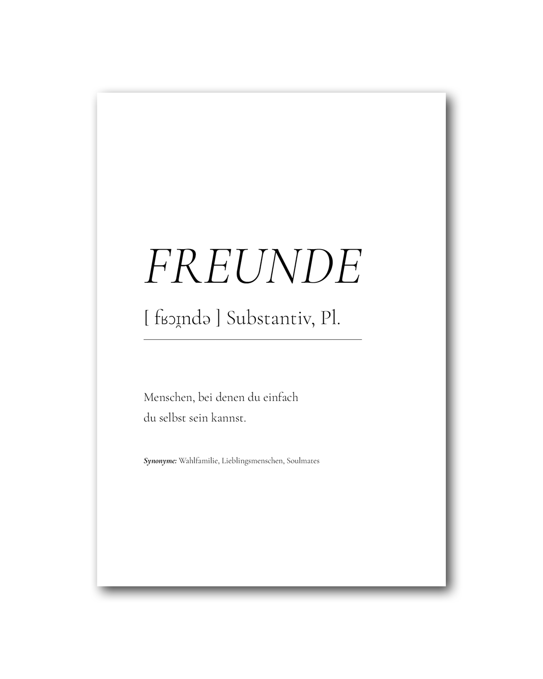Poster "Freunde"