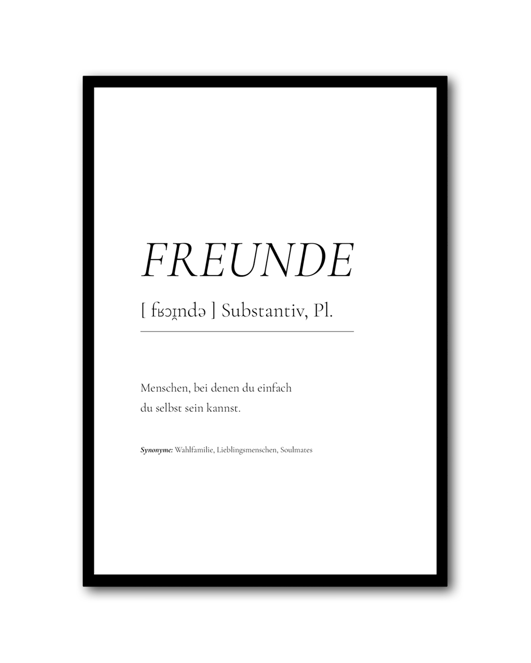 Poster "Freunde"