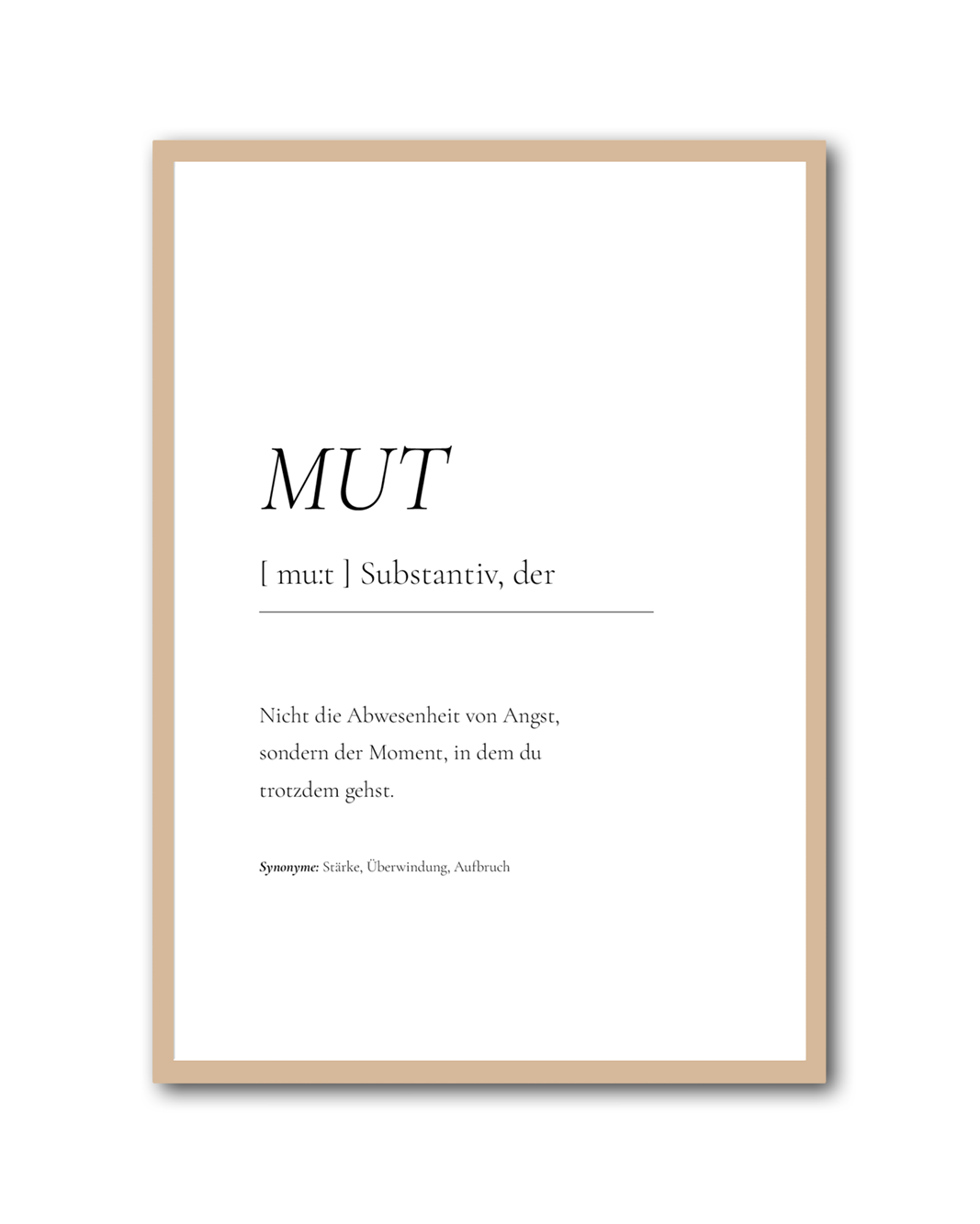 Poster "Mut"