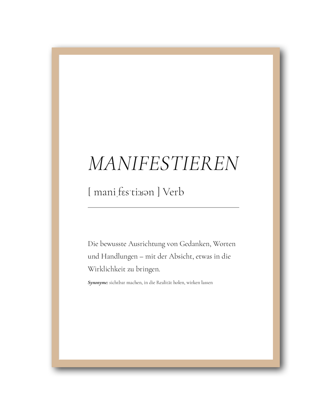 Poster "Manifestieren"