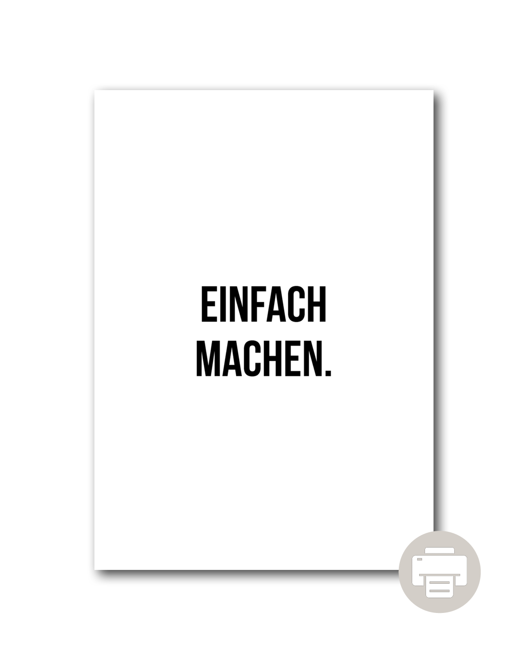Poster "Einfach machen"