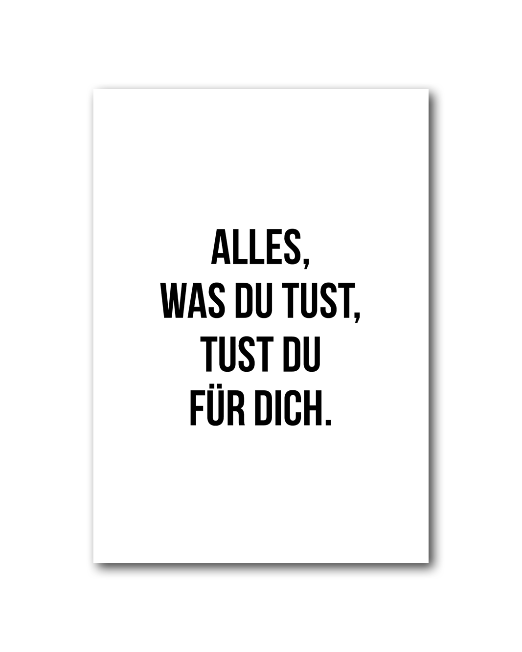 Poster "Für dich"