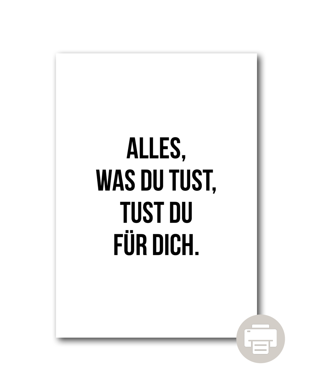 Poster "Für dich"