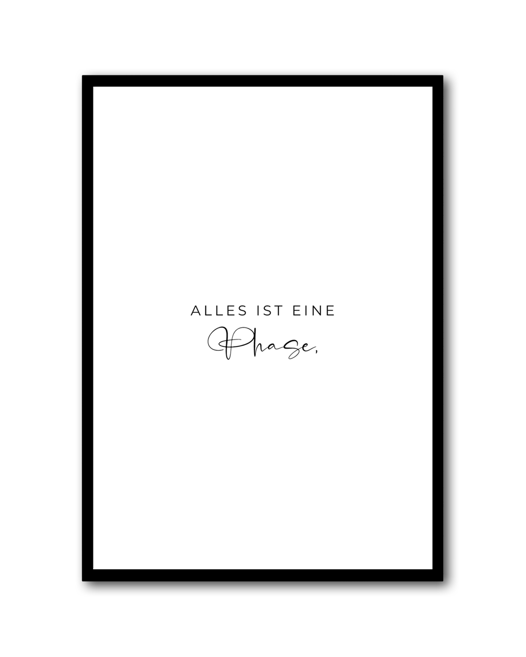 Poster "Alles ist eine Phase"
