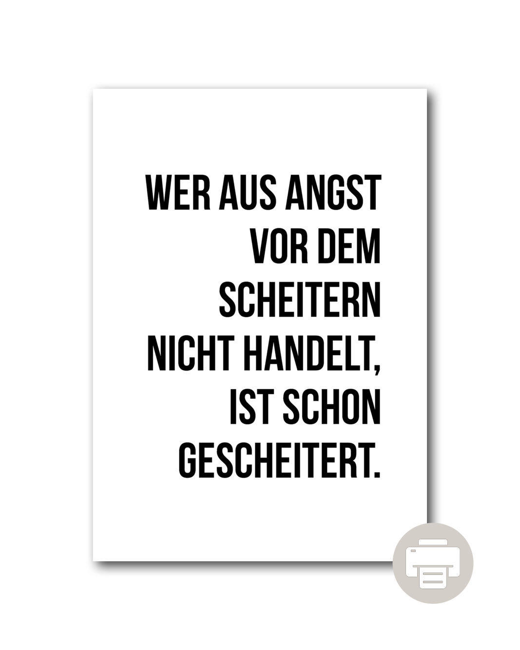 Poster "Scheitern"