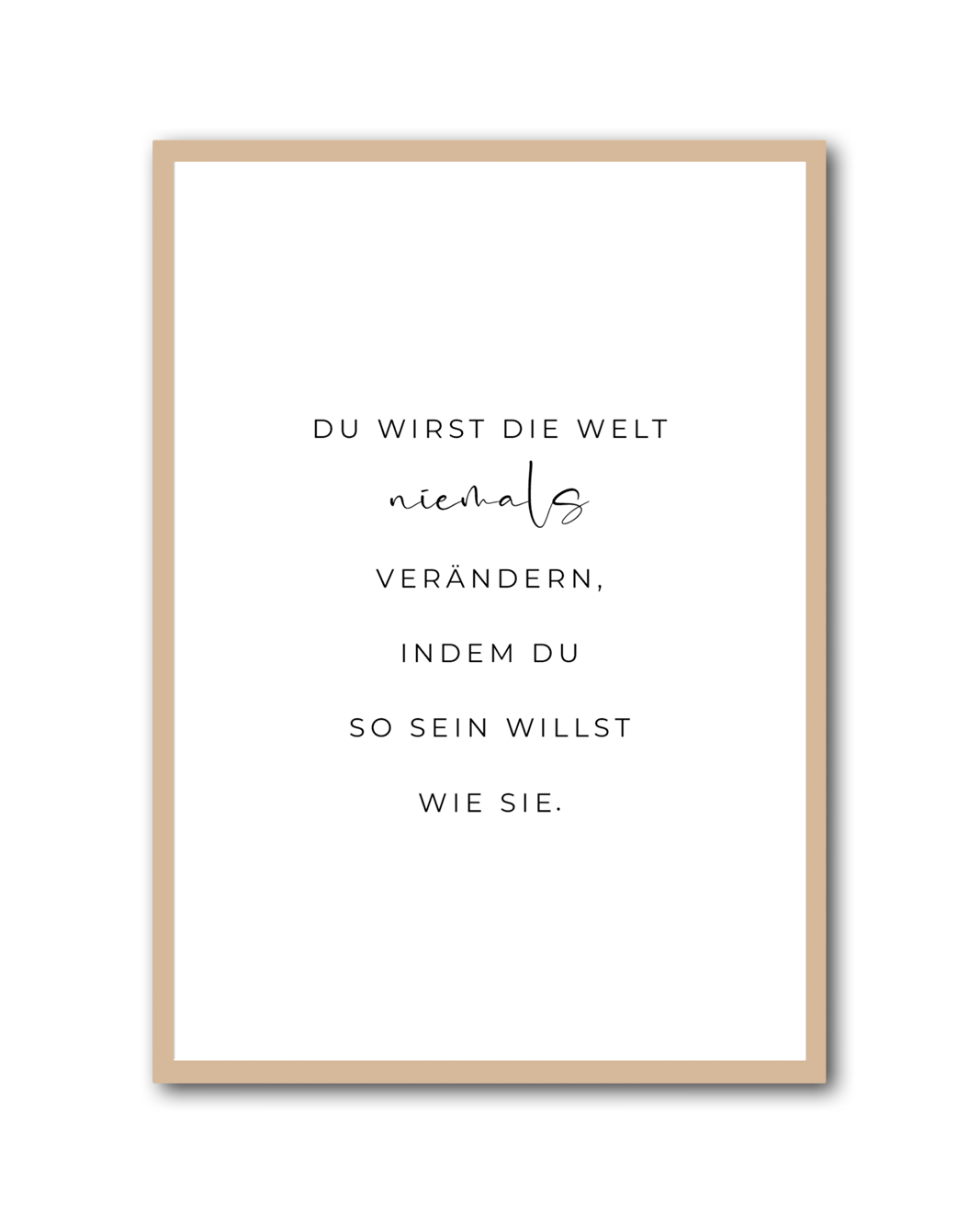 Poster "Welt verändern"