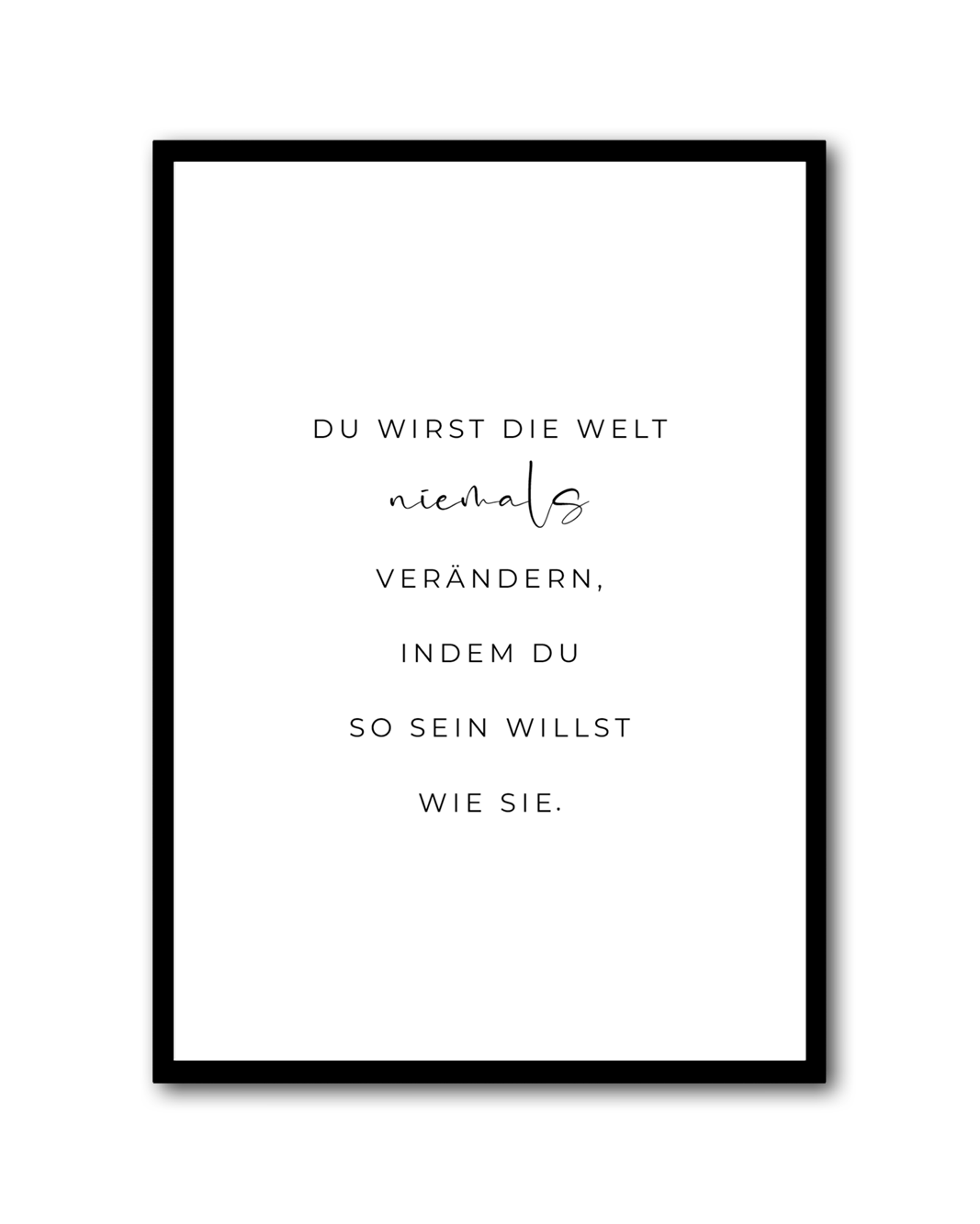 Poster "Welt verändern"