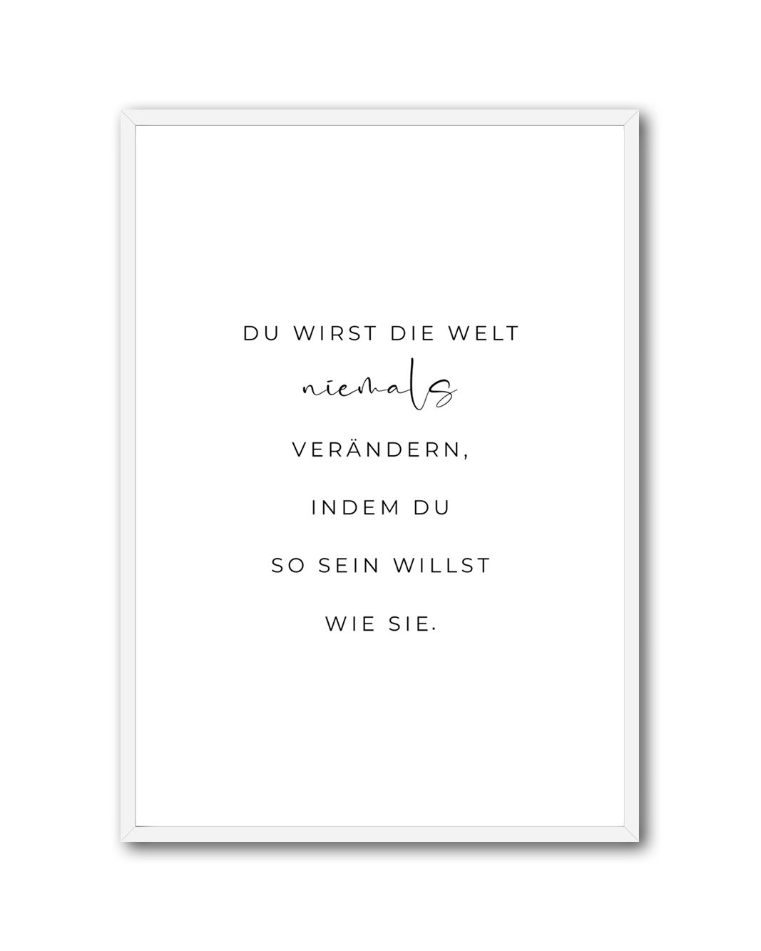 Poster "Welt verändern"