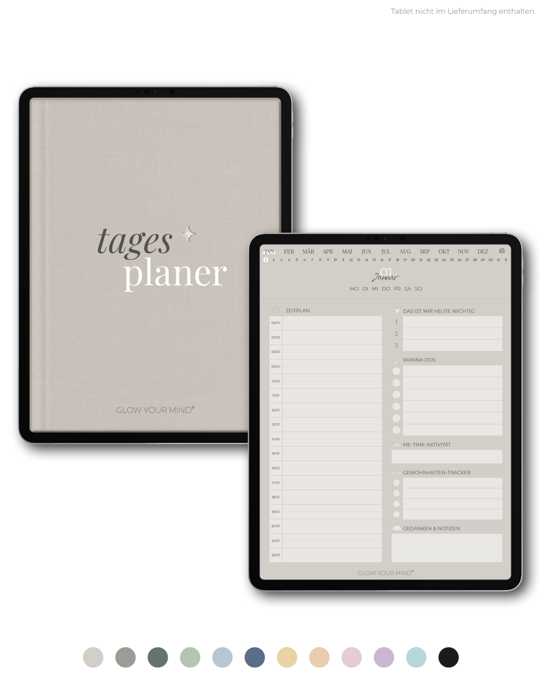 Digitaler Tagesplaner