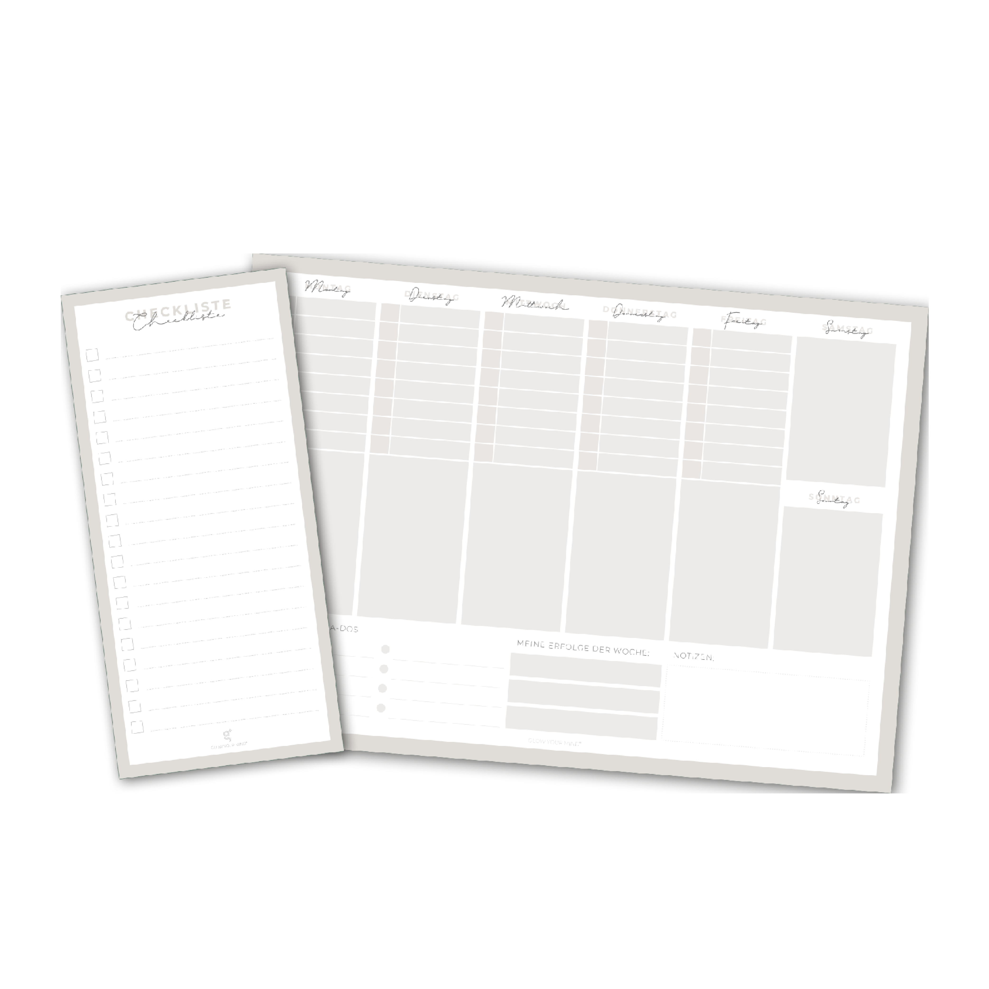 Tischplaner "GLOW YOUR MIND" – Set