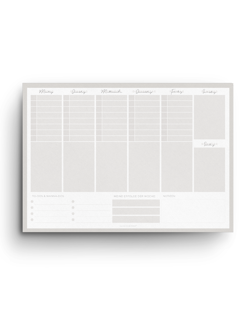 Wochenplaner (DIN A4 Block 50 Seiten)