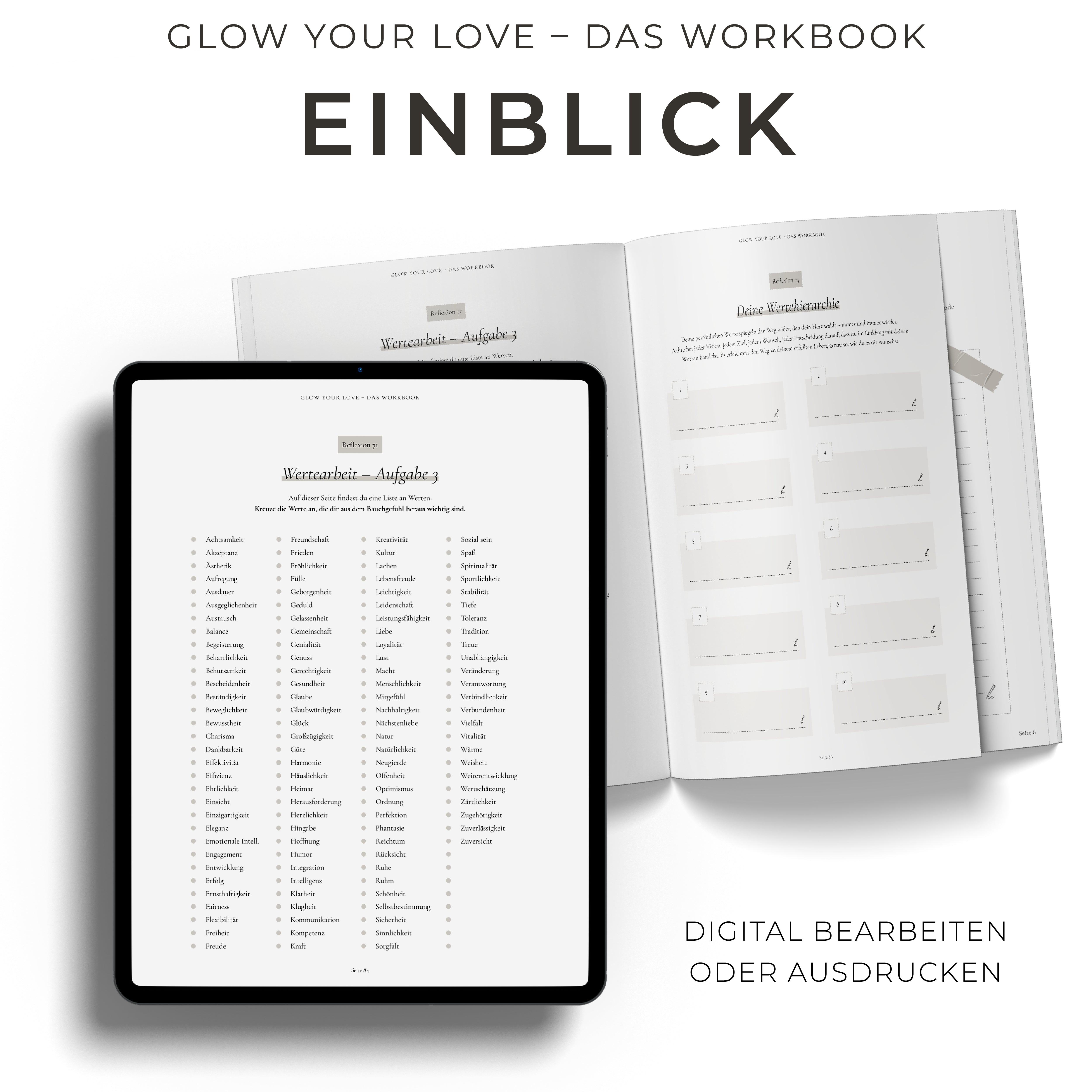 GLOW YOUR LOVE – Das Workbook (digital)