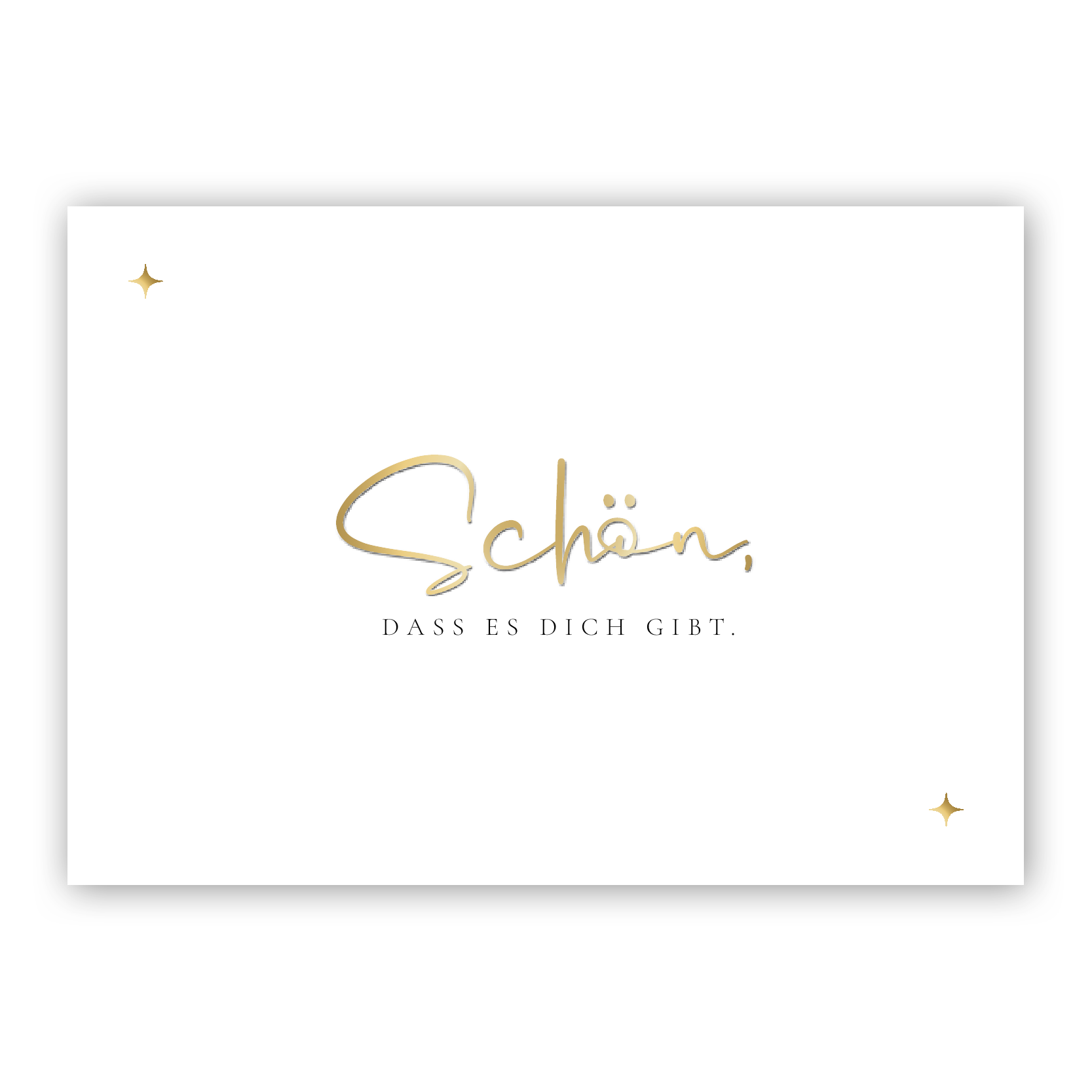 "Schön, dass es dich gibt" Klappkarte
