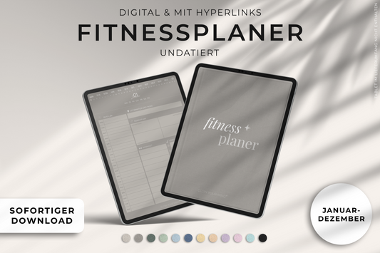 Digitaler Fitnessplaner XL für Tablets [ undatiert ]