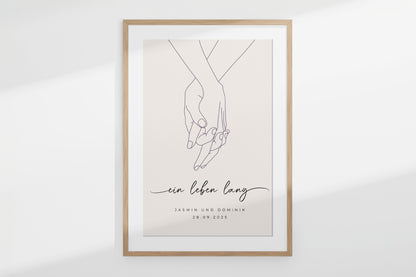 Personalisiertes Poster "LOVING HANDS"