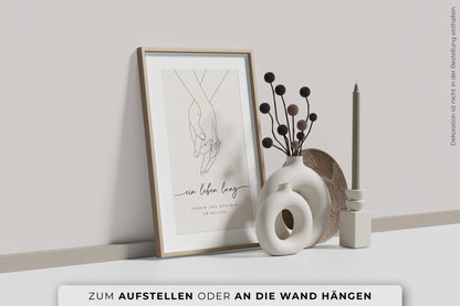 Personalisiertes Poster "LOVING HANDS"